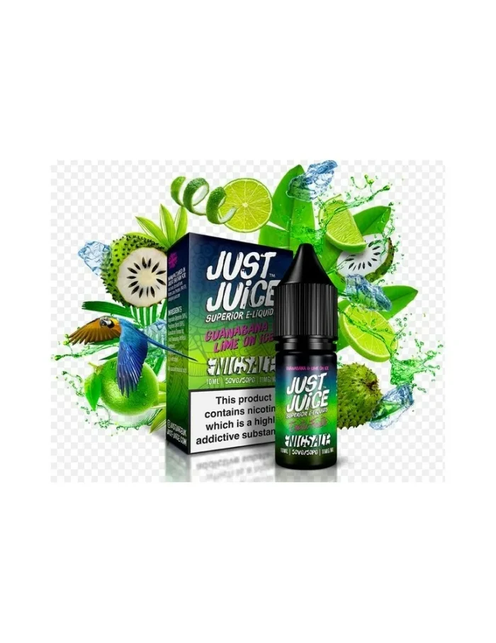 Just Juice 50/50 Exotic Fruits Salt Guanabana & Lime On Ice 10ml 11mg