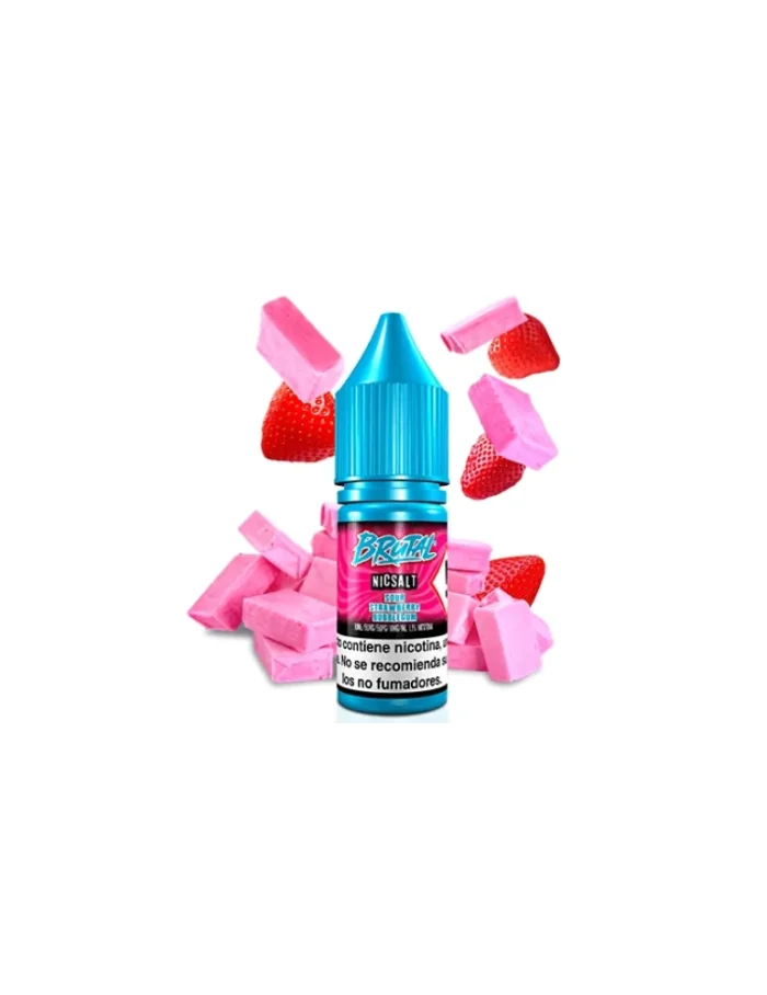 Just Juice Brutal NicSalt Sour Strawberry Bubblegum 20mg 10ml E Liquid