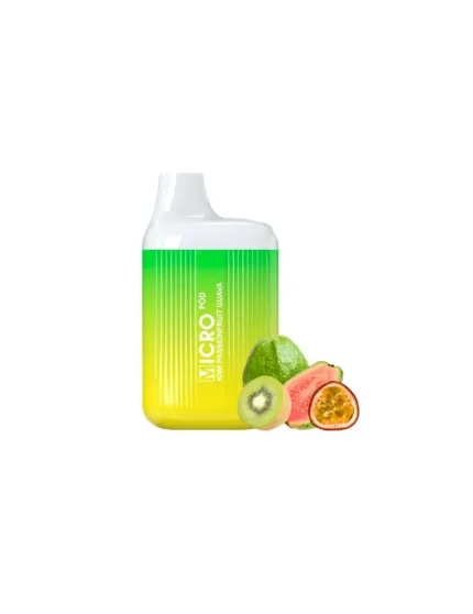 Micro Pod Disposable Kiwi Passionfruit Guava 20mg 600 Puff Mesh Coil