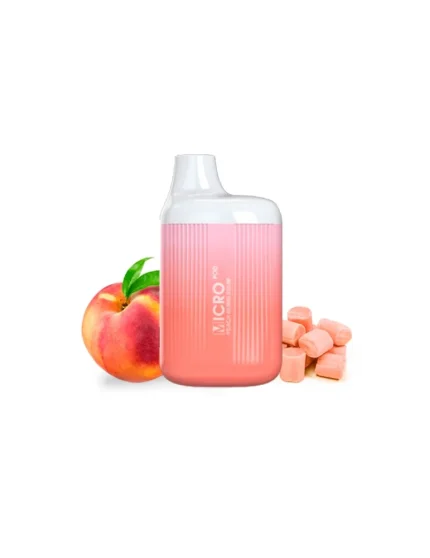 Micro Pod Disposable Peach Bubblegum 20mg 600 Puff Mesh Coil