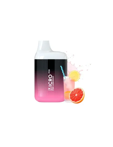 Micro Pod Disposable Pink Lemonade 20mg 600 Puff Mesh Coil