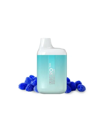 Micro Pod Disposable Sour Blue Raspberry 20mg 600 Puff Mesh Coil