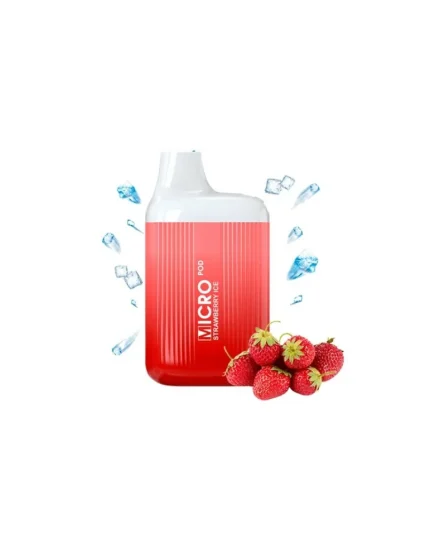 Micro Pod Disposable Strawberry Ice 20mg 600 Puff Mesh Coil