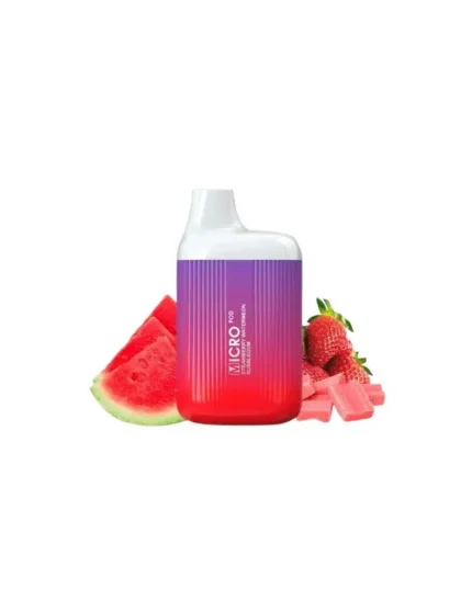 Micro Pod Disposable Strawberry Watermelon Bubblegum 20mg 600 Puff Mesh Coil