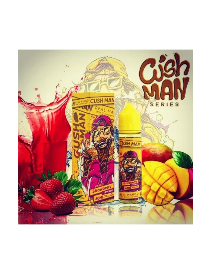 10mg Nasty Juice Cush Man Mango Strawberry 60ml 50/50 Prefilled Vape E Liquid