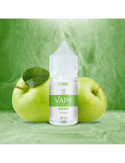 Nic Salt Vapy Green Apple 12mg E-liquid 30ML 50/50