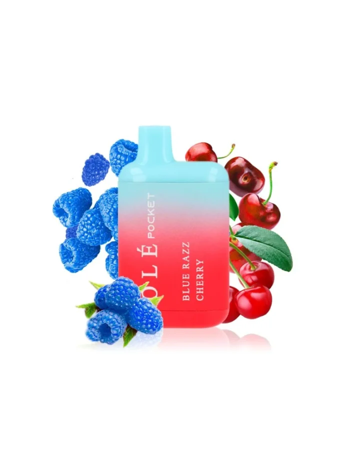 Ole Pocket Blue Razz Cherry 20mg 800 puff Disposable Vape