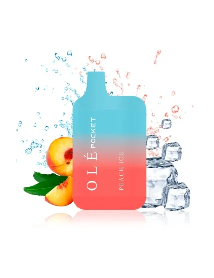 Ole Pocket Peach Ice 20mg 800 puff Disposable Vape