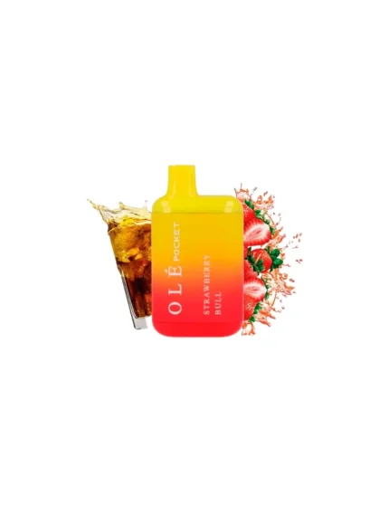 Ole Pocket Strawberry Bull 20mg 800 puff Disposable Vape