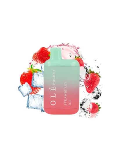 Ole Pocket Strawberry Ice 20mg 800 puff Disposable Vape