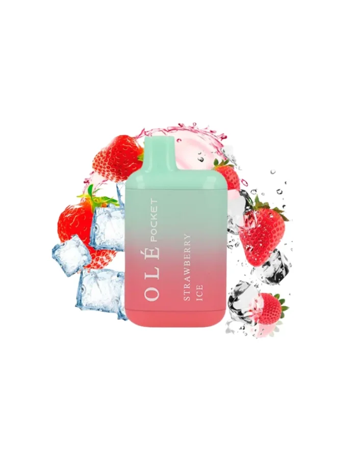 Ole Pocket Strawberry Ice 20mg 800 puff Disposable Vape