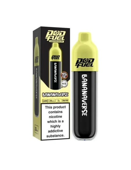 Pod Fuel Bananaverse Disposable Vape 20mg 600puffs