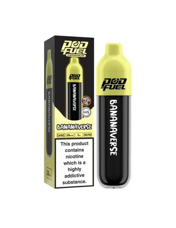 Pod Fuel Bananaverse Disposable Vape 20mg 600puffs