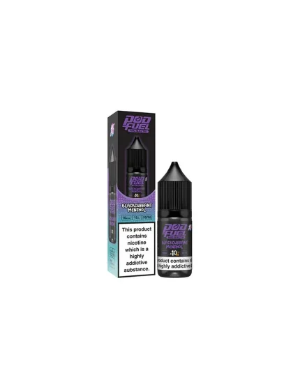 Pod Fuel Blackcurrant Menthol 10ml 10mg Nic Salt E liquid