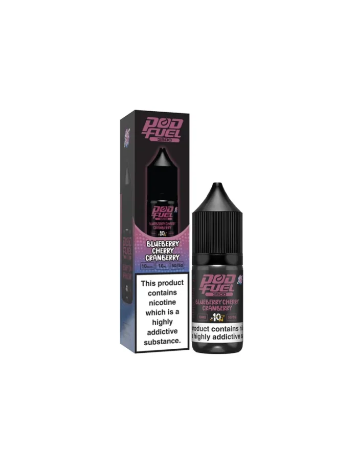 Pod Fuel Blueberry Cherry Cranberry 10ml 20mg Nic Salt E liquid