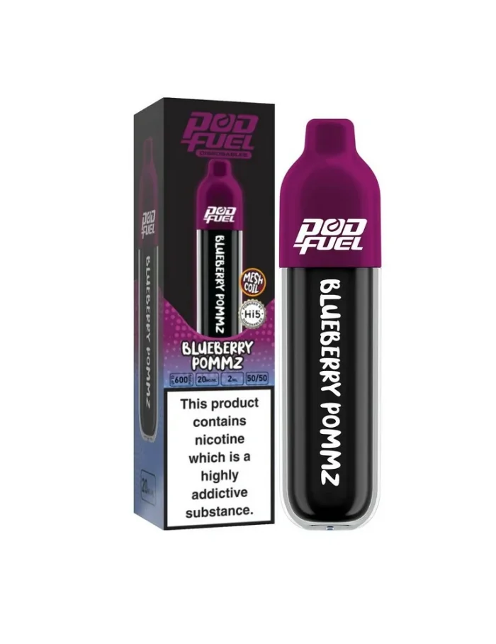 Pod Fuel Blueberry Pommz Disposable Vape 20mg 600puffs