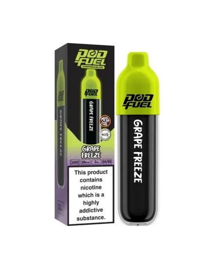 Pod Fuel Grape Freeze Disposable Vape 20mg 600puffs