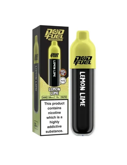 Pod Fuel Lemon Lime Disposable Vape 20mg 600puffs