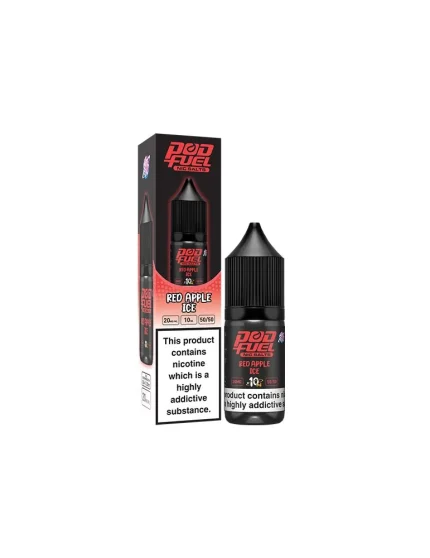 Pod Fuel Red Apple Ice 10ml 20mg Nic Salt E liquid