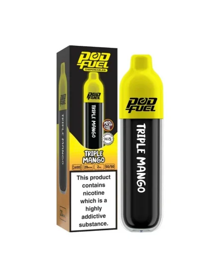 Pod Fuel Triple Mango Disposable Vape 20mg 600puffs