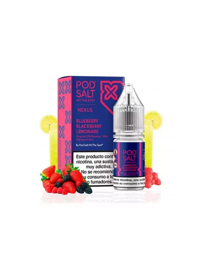 Pod Salt Nexus Blueberry Blackberry Lemonade 10ml 20mg E liquid