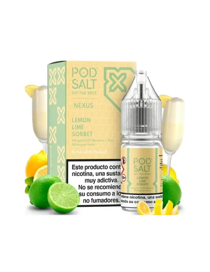Pod Salt Nexus Lemon Lime Sorbet 10ml 20mg E liquid