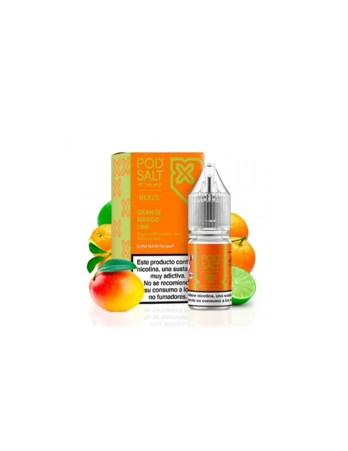Pod Salt Nexus Orange Mango Lime 10ml 20mg E liquid