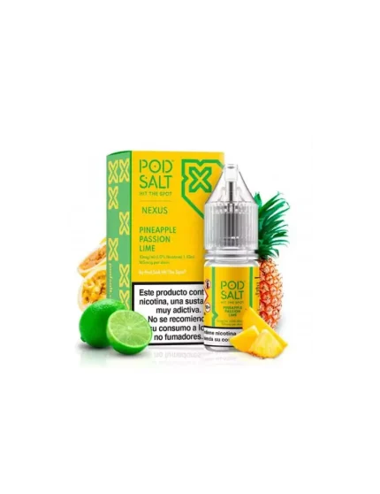 Pod Salt Nexus Pineapple Passion Lime 10ml 20mg E liquid