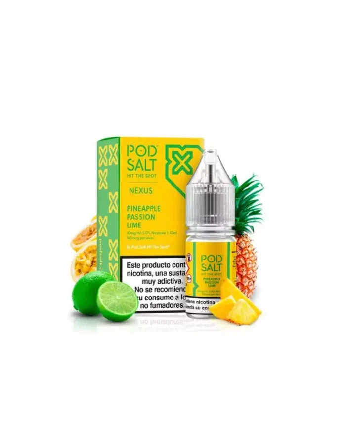 Pod Salt Nexus Pineapple Passion Lime 10ml 20mg E liquid