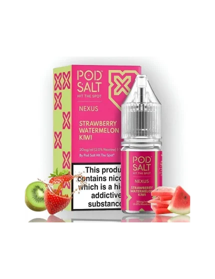Pod Salt Nexus Strawberry Watermelon Kiwi 10ml 10mg E liquid