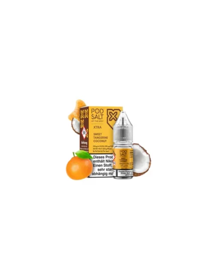 Pod Salt Nexus Sweet Tangerine Coconut 10ml 20mg E liquid