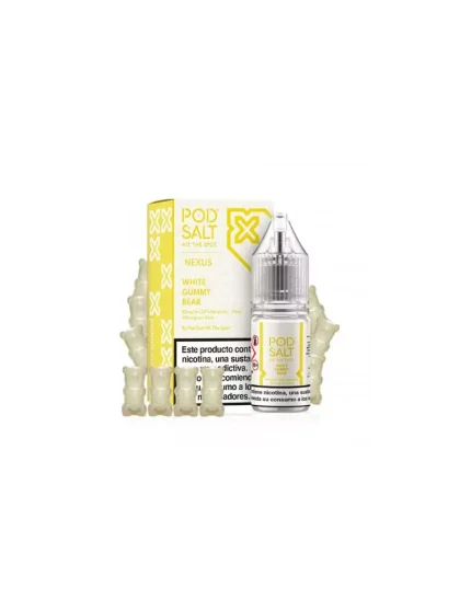 Pod Salt Nexus White Gummy Bear 10ml 10mg E liquid