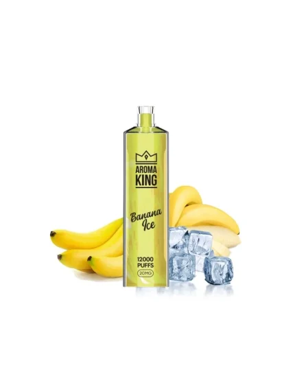 Puff Gem 12000 puffs Banana Ice 20mg - Aroma King Disposable Vape
