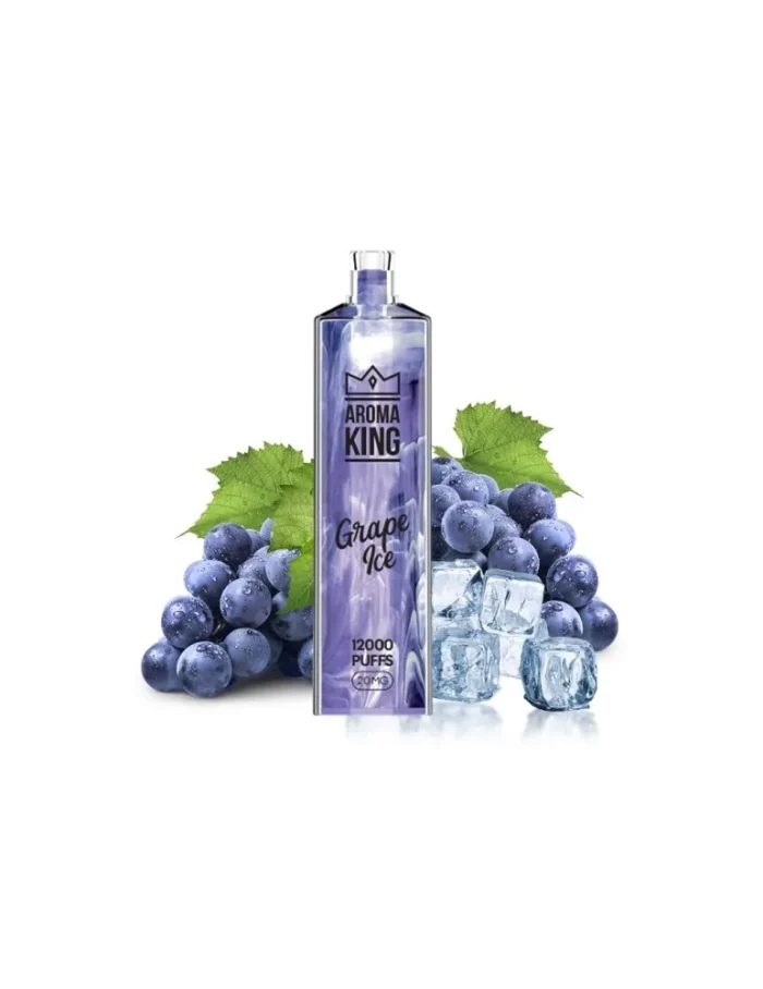 Puff Gem 12000 puffs Grape Ice 20mg - Aroma King Disposable Vape