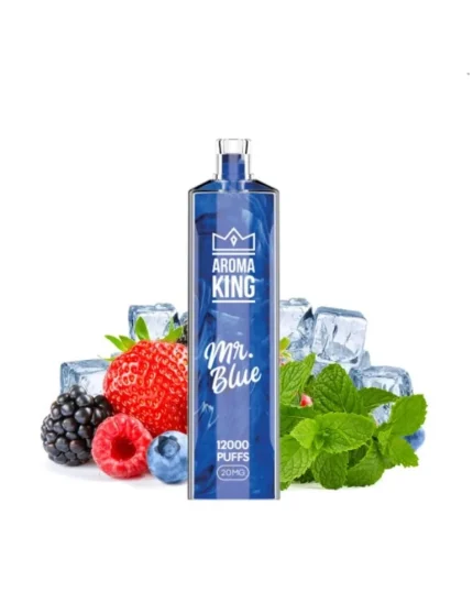 Puff Gem 12000 puffs Mr Blue 20mg - Aroma King Disposable Vape
