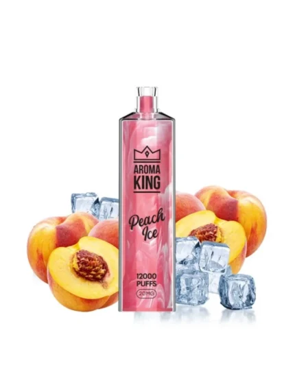 Puff Gem 12000 puffs Peach Ice 20mg - Aroma King Disposable Vape