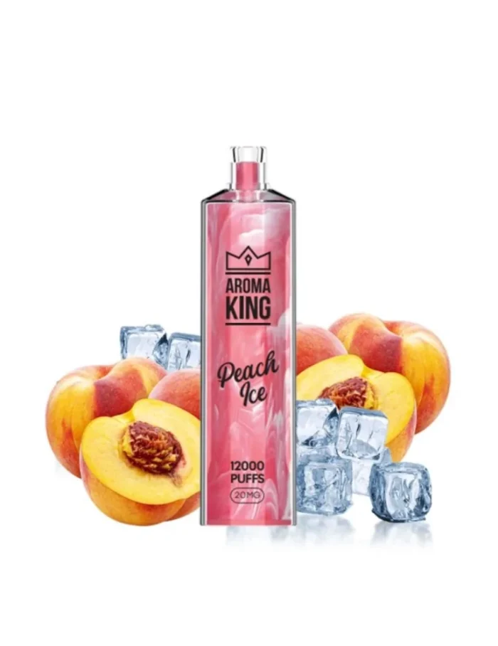 Puff Gem 12000 puffs Peach Ice 20mg - Aroma King Disposable Vape