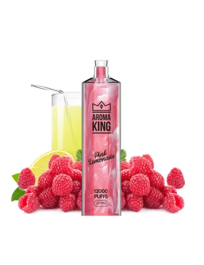 Puff Gem 12000 puffs Pink Lemonade 20mg - Aroma King Disposable Vape
