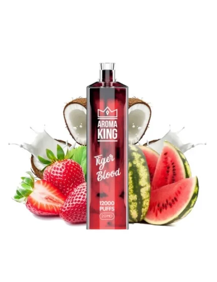 Puff Gem 12000 puffs Tiger Blood 20mg - Aroma King Disposable Vape
