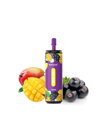 Puff MK Bar 7000 puffs 20mg Blackcurrant Mango - McKeese Disposable Vape