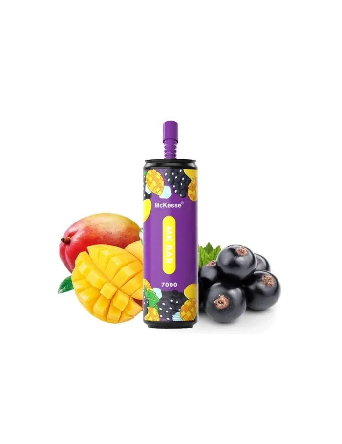 Puff MK Bar 7000 puffs 20mg Blackcurrant Mango - McKeese Disposable Vape