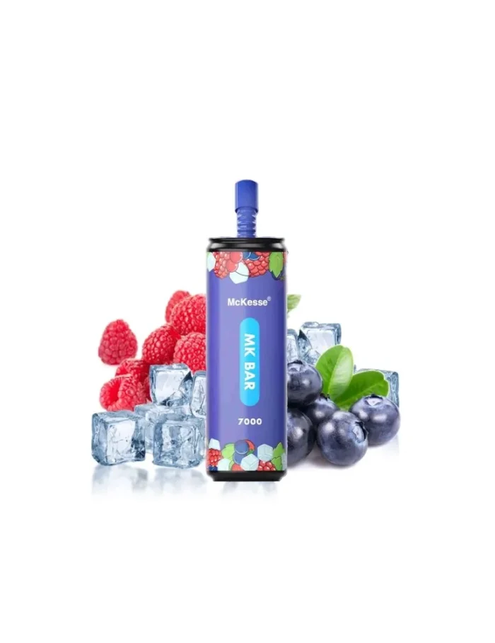 Puff MK Bar 7000puffs 20mg Blue Razz - McKeese Disposable Vape