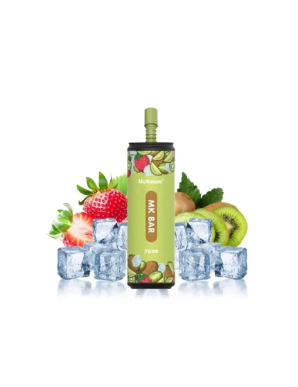 Puff MK Bar 7000 puffs 20mg Strawberry Kiwi Ice - McKeese Disposable Vape