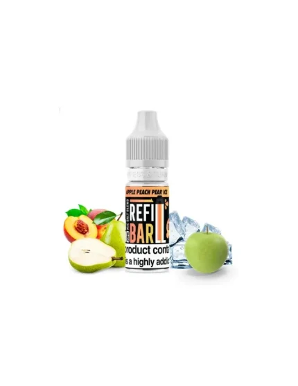 Refill Bar Salts Apple Peach Pear Ice 10ml 20mg