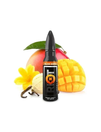 Riot Prefilled 60ml 20mg Nic Salt Mango Vanille Ice Cream 50/50