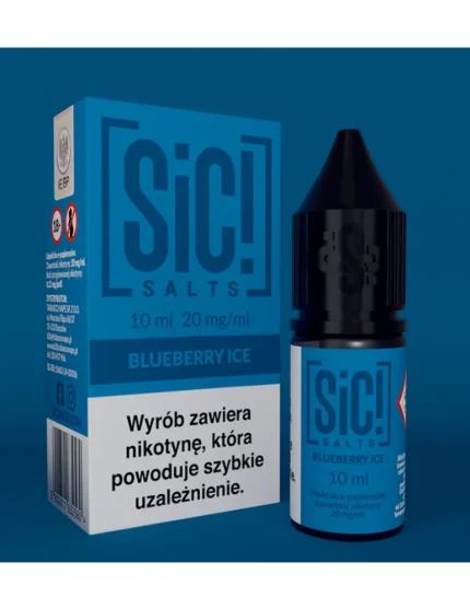 Sic! Nic Salt Blueberry Ice 20mg 10ml E liquid