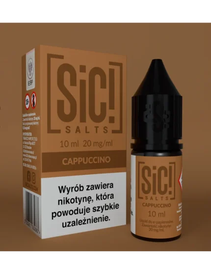 Sic! Nic Salt Cappuccino 20mg 10ml E liquid