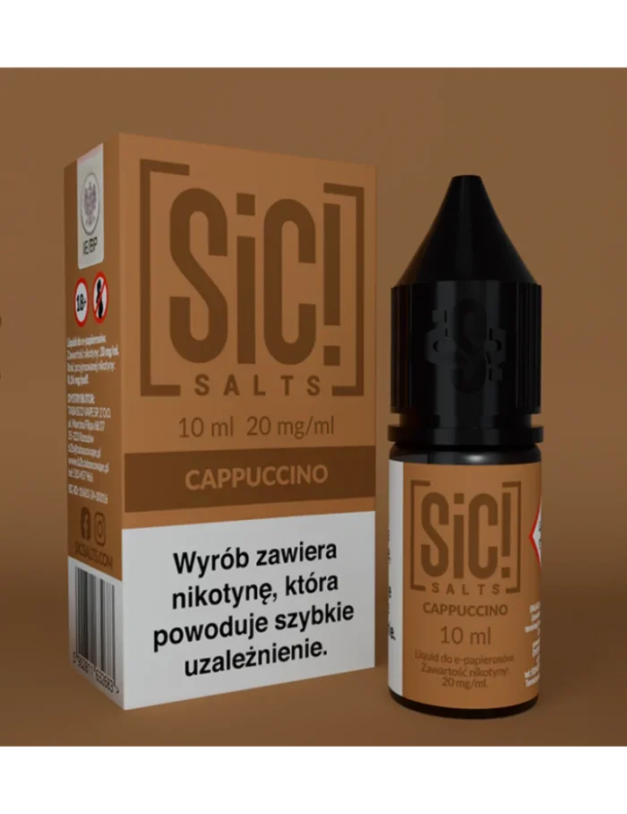 Sic! Nic Salt Cappuccino 20mg 10ml E liquid