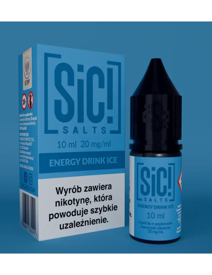 Sic! Nic Salt Energy Drink Ice 20mg 10ml E liquid