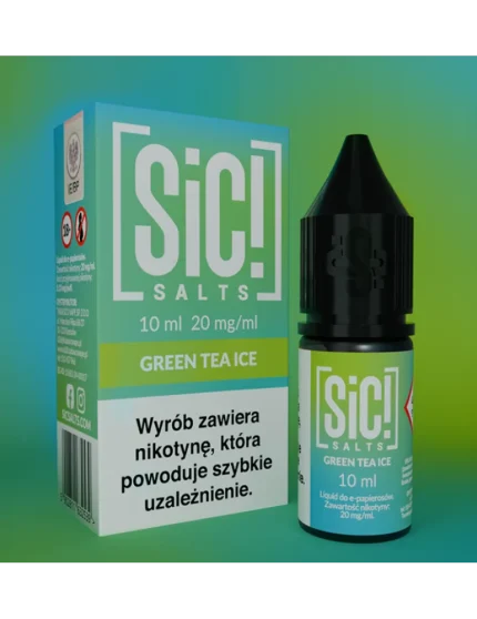 Sic! Nic Salt Green Tea Ice 20mg 10ml E liquid